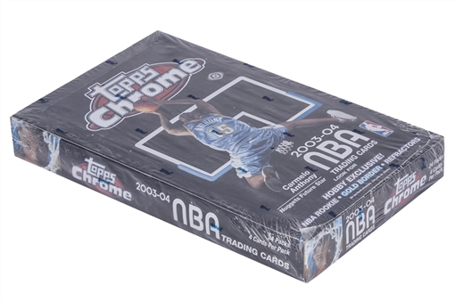 2003/04 Topps Chrome Basketball Unopened Hobby Box (24 Packs)